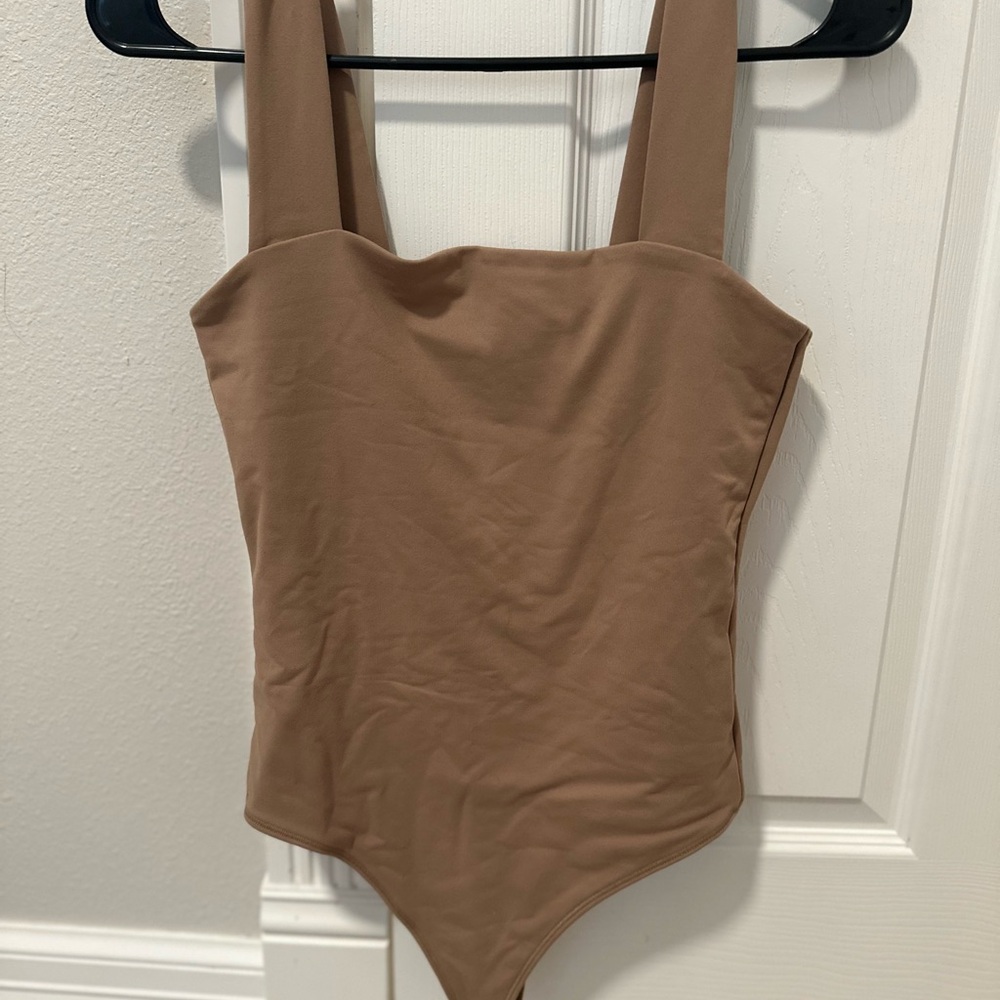 Abercrombie Nude double layered bodysuit size small
